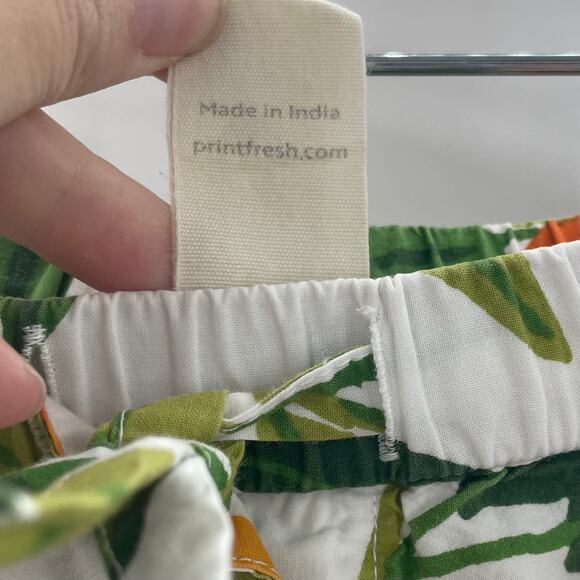 SOLD Anthropologie Printfresh M Clementine Pajama Set Short Sleeve Top Shorts - Picture 13 of 14